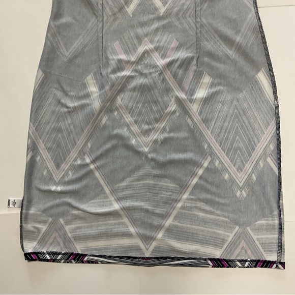 Cato Midi Dress Black White Red Diamond Design Short Sleeve Size 14 - Picture 16 of 16